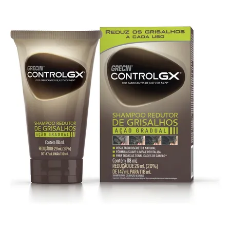 Shampoo Tonalizante Grecin Control GX Reduz Grisalho 118ml